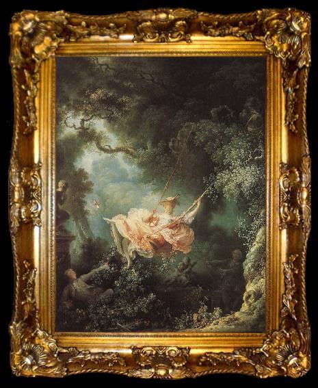 framed  Jean Honore Fragonard swing, ta009-2